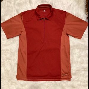 Patagonia Men’s New Orange Colorblock Shirt Top L